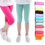 3-10years-Girls-Knee-Length-Kid-Fifth-Pants-Candy-Color-Children-Cropped-Clothing-Spring-Summer-All